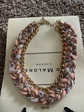 Chain ribbon necklace